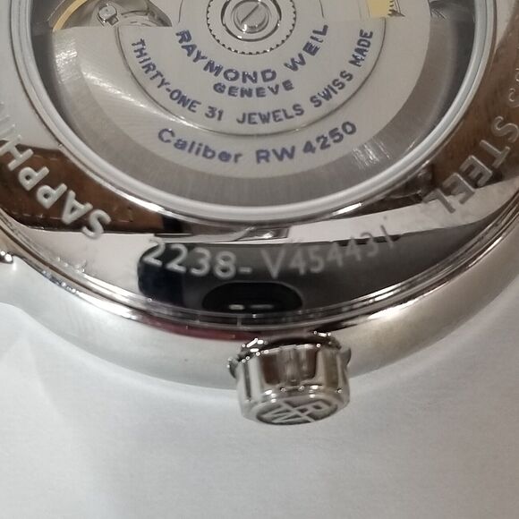 Raymond Weil Maestro Auto Steel Mens Strap Watch Date 2238-v454431 - Picture 12 of 16